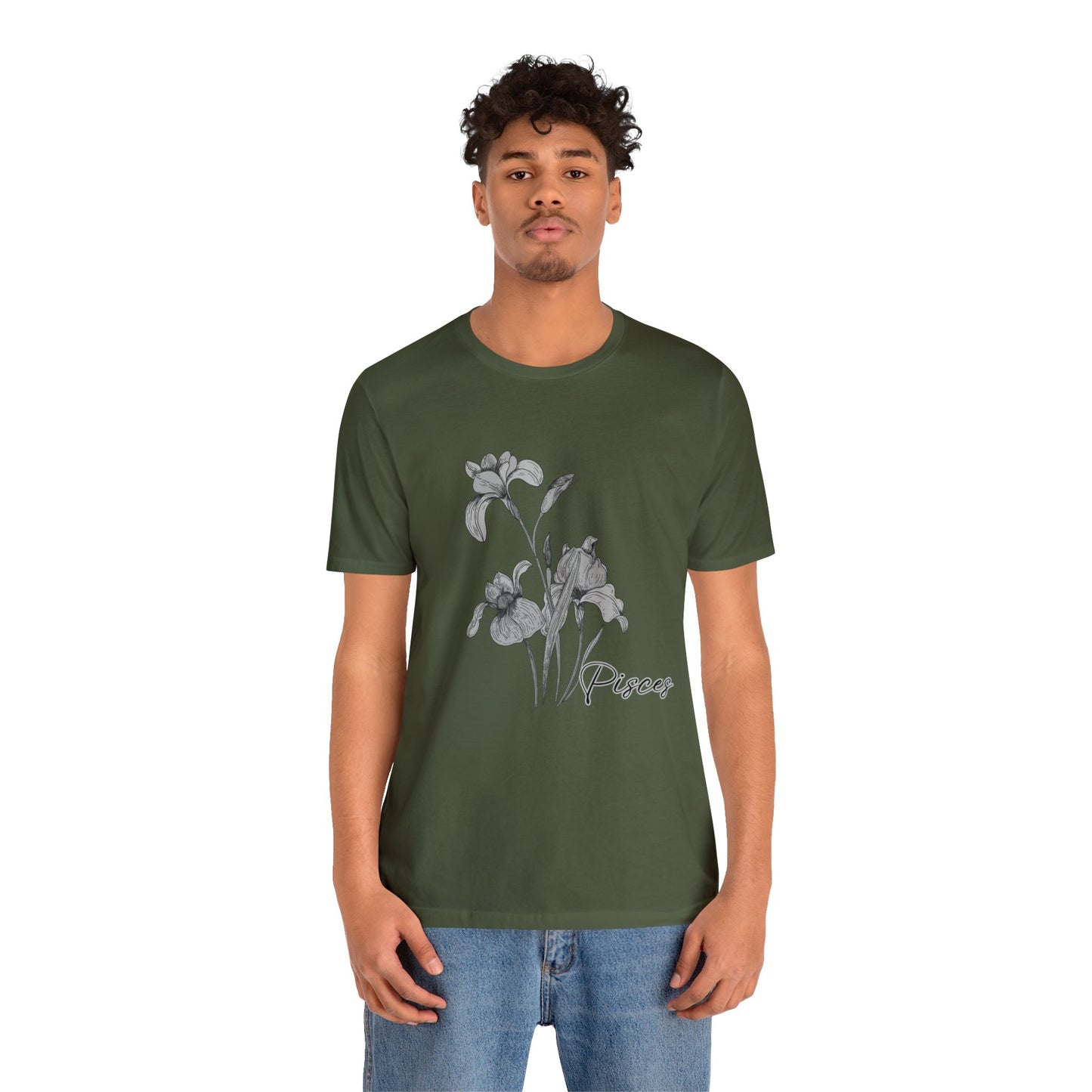 Pisces Iris Zodiac Unisex Jersey Short Sleeve Tee