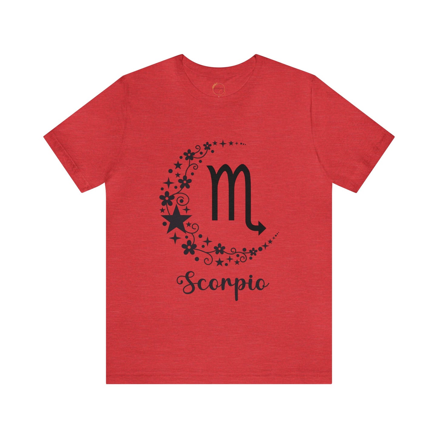 Scorpio Floral Moon Zodiac Unisex Jersey Short Sleeve Tee