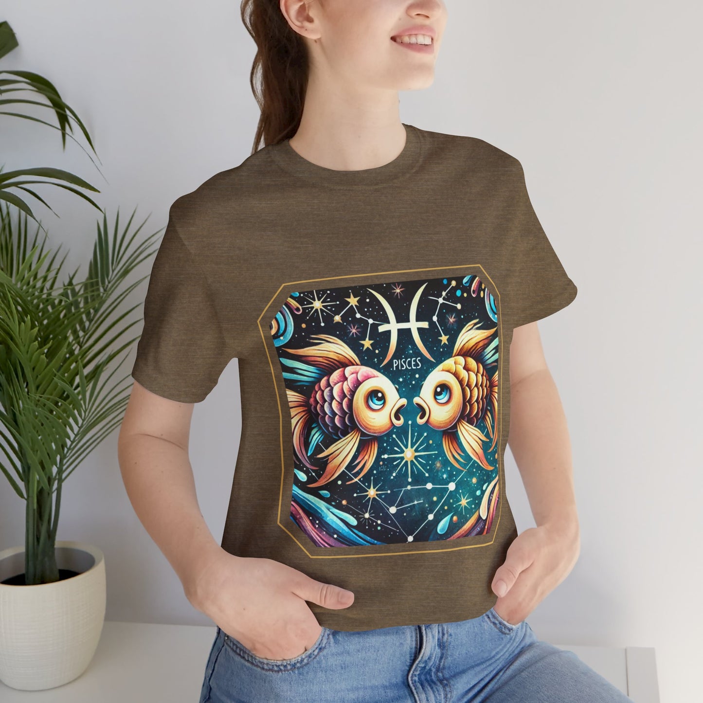 Pisces Framed Zodiac Name T-Shirt