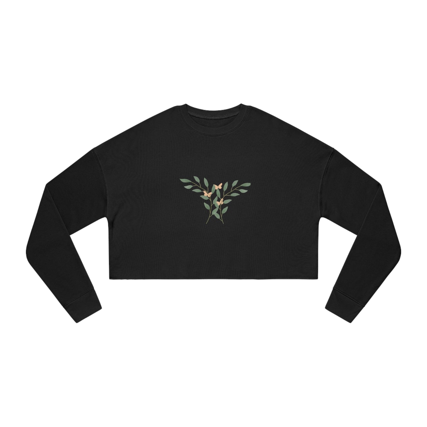 Butterflies Women's Cropped Sweatshirt - Witcheasy