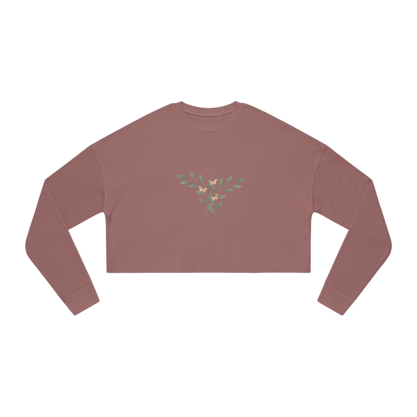 Butterflies Women's Cropped Sweatshirt - Witcheasy