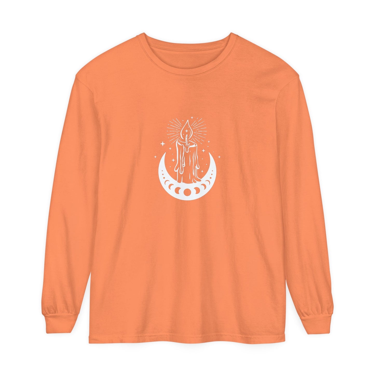 Candlelit Moon Phases Unisex Long Sleeve T-Shirt - Witcheasy