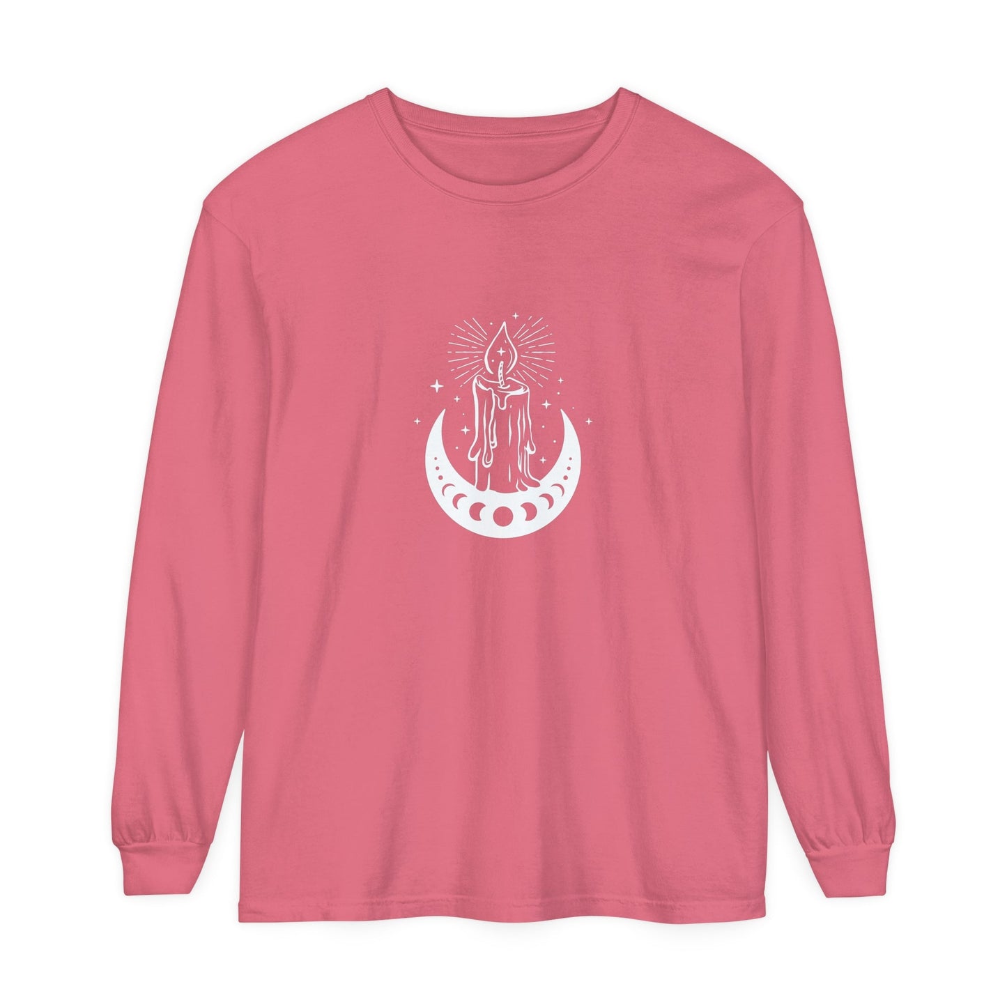 Candlelit Moon Phases Unisex Long Sleeve T-Shirt - Witcheasy