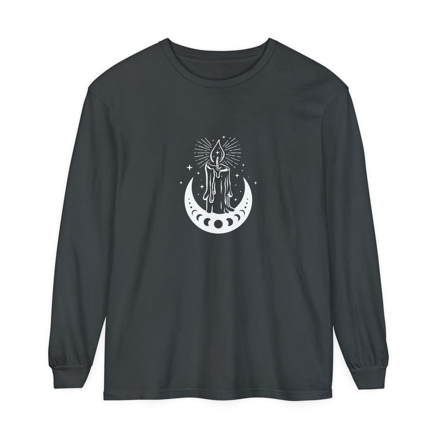 Candlelit Moon Phases Unisex Long Sleeve T-Shirt - Witcheasy