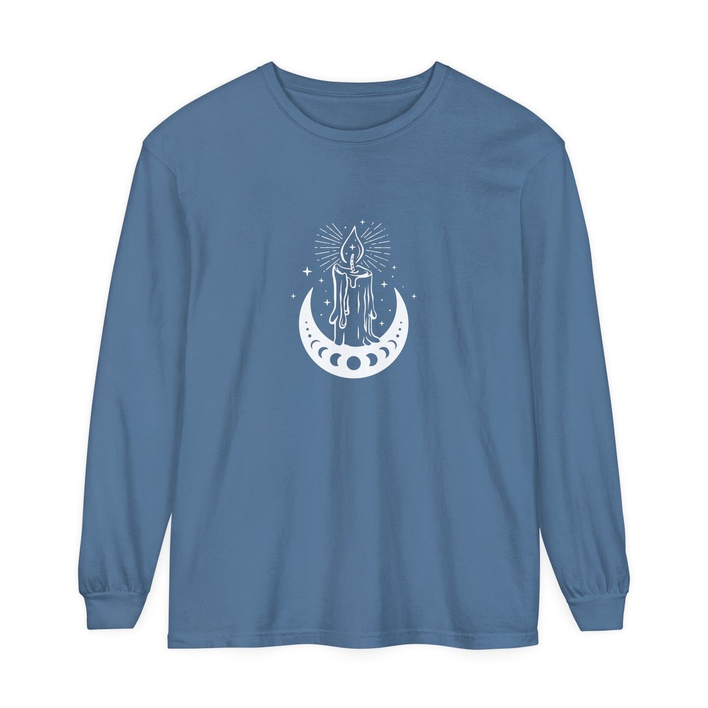 Candlelit Moon Phases Unisex Long Sleeve T-Shirt - Witcheasy