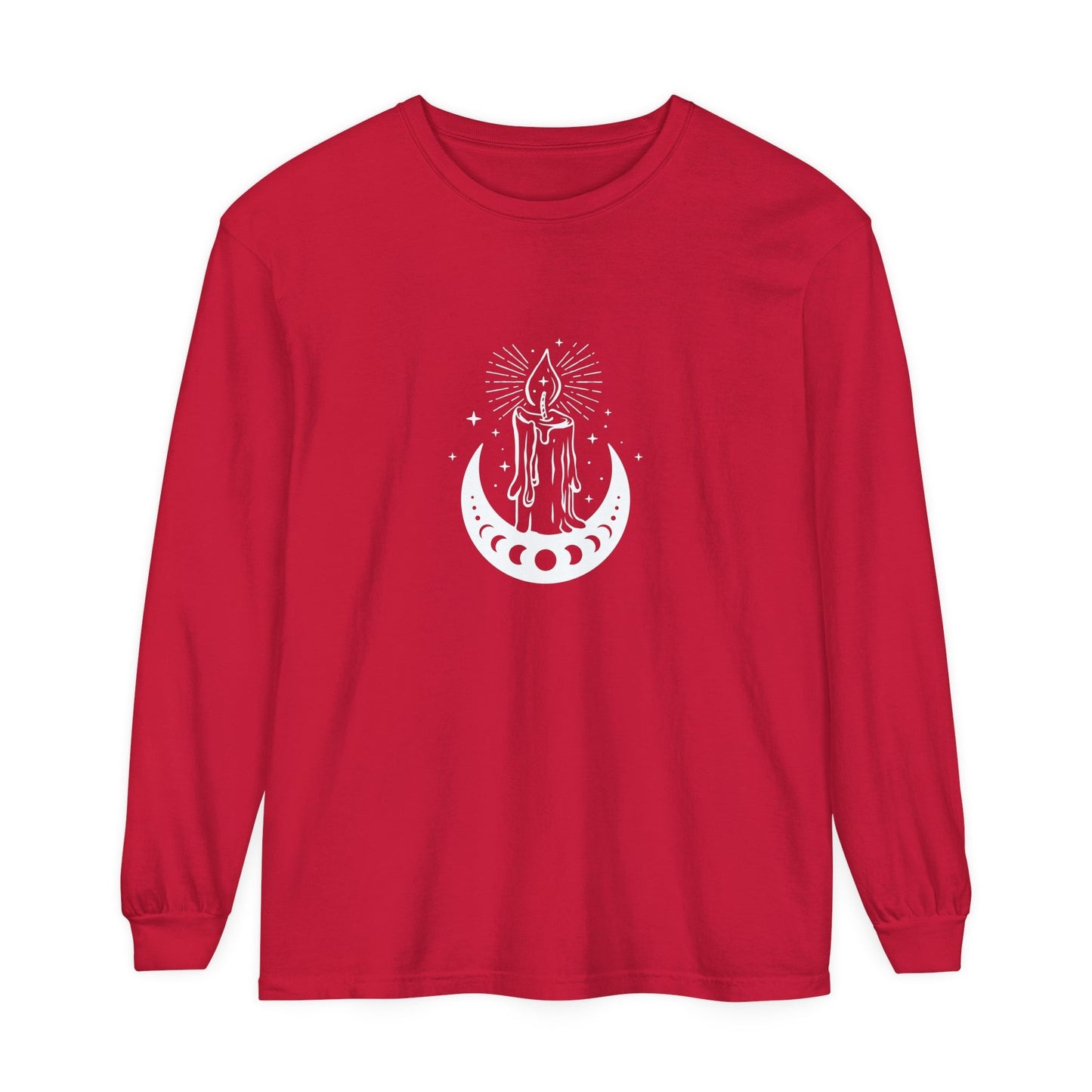 Candlelit Moon Phases Unisex Long Sleeve T-Shirt - Witcheasy