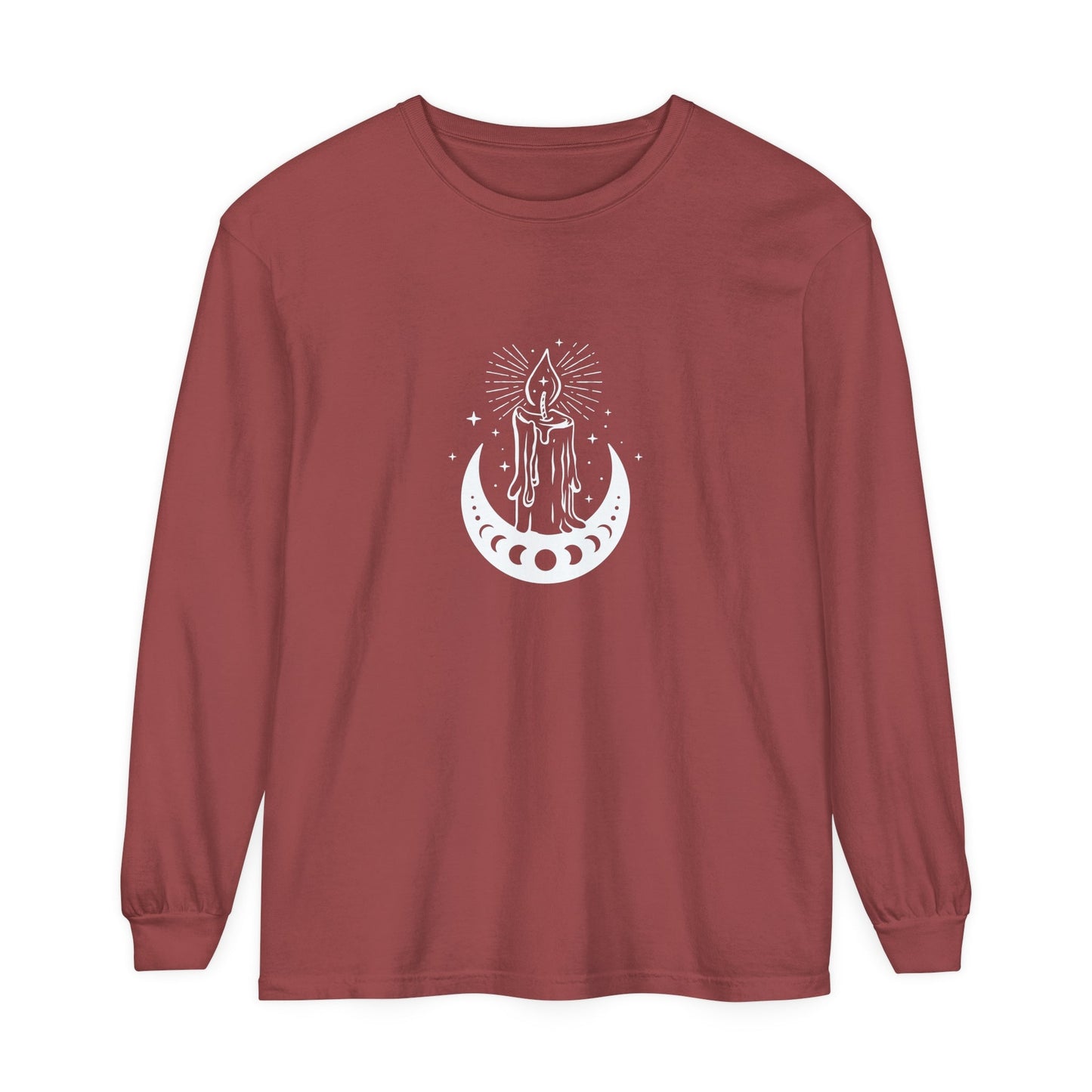 Candlelit Moon Phases Unisex Long Sleeve T-Shirt - Witcheasy