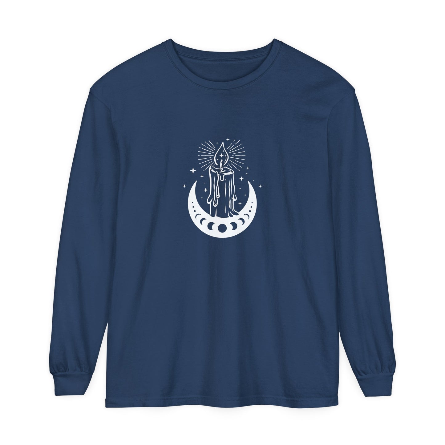 Candlelit Moon Phases Unisex Long Sleeve T-Shirt - Witcheasy