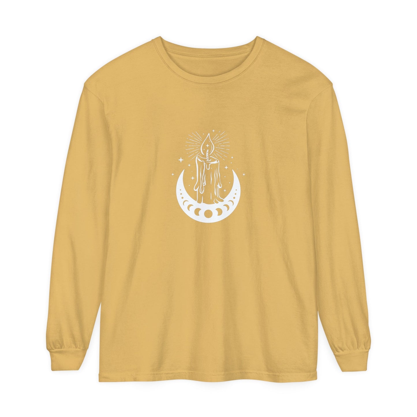 Candlelit Moon Phases Unisex Long Sleeve T-Shirt - Witcheasy