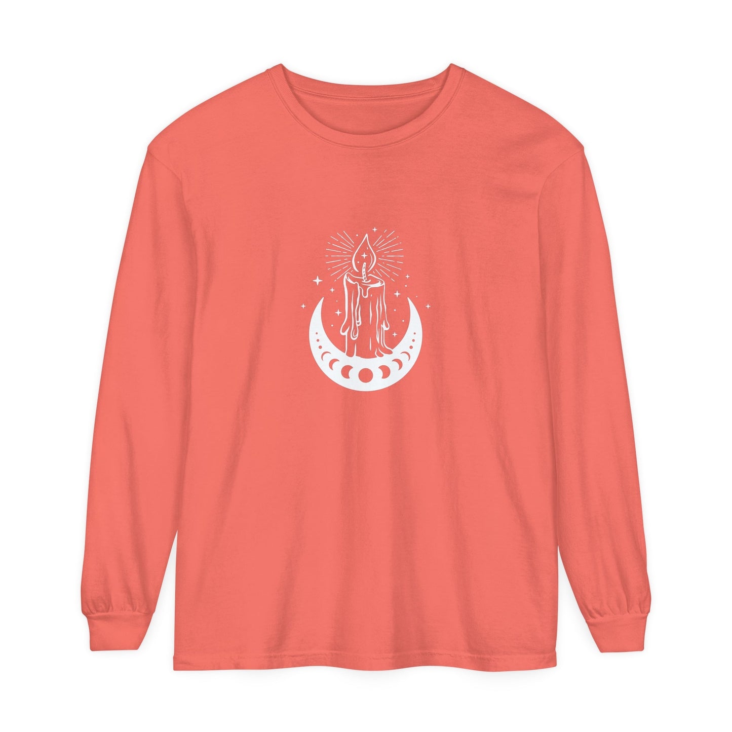 Candlelit Moon Phases Unisex Long Sleeve T-Shirt - Witcheasy