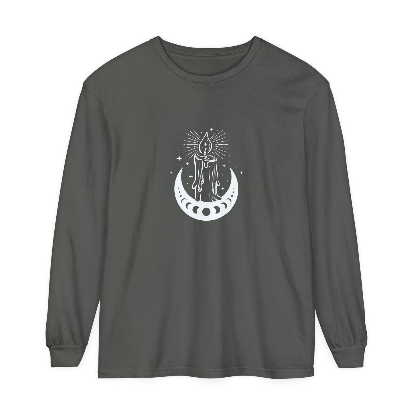 Candlelit Moon Phases Unisex Long Sleeve T-Shirt - Witcheasy