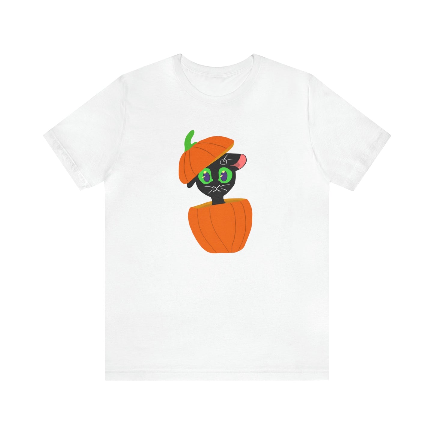 Cat in Pumpkin Unisex Jersey Short Sleeve Tee - Witcheasy