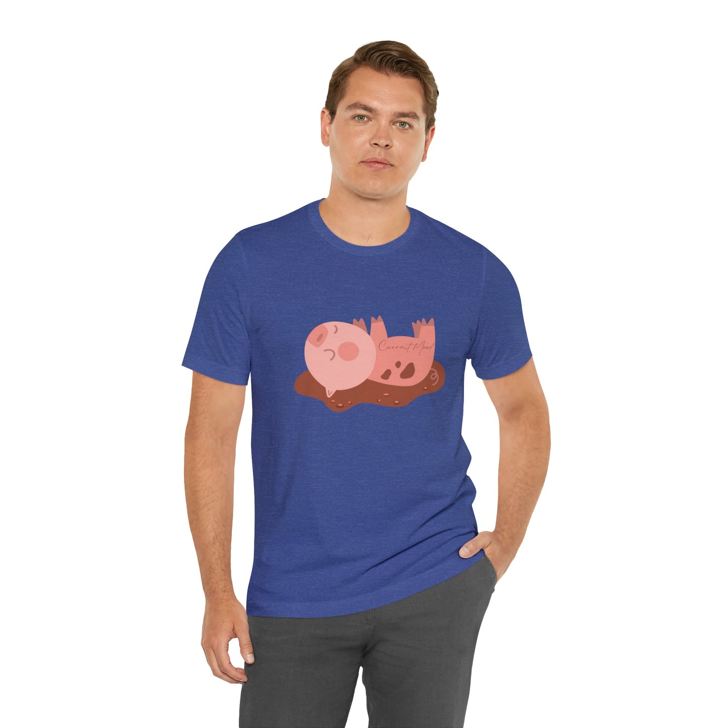 Current Mood Pig In Mud Unisex Jersey Short Sleeve Tee - Witcheasy