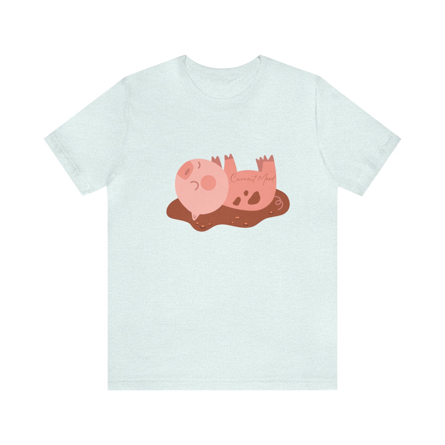 Current Mood Pig In Mud Unisex Jersey Short Sleeve Tee - Witcheasy