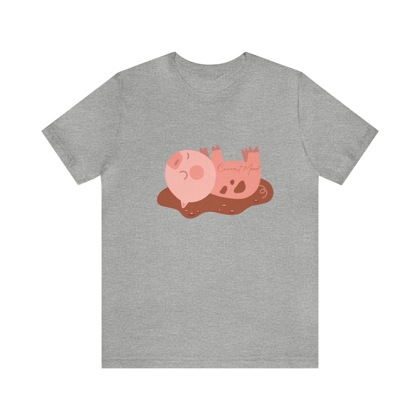 Current Mood Pig In Mud Unisex Jersey Short Sleeve Tee - Witcheasy