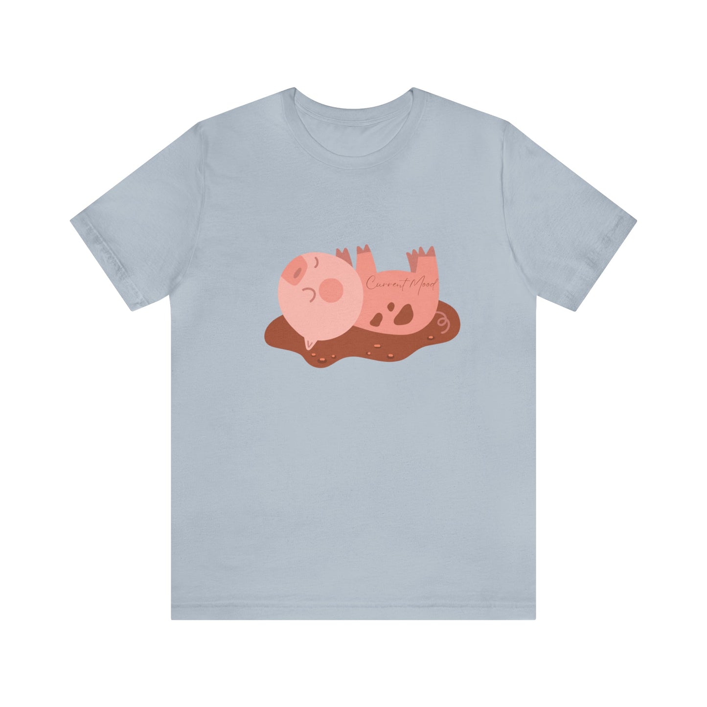 Current Mood Pig In Mud Unisex Jersey Short Sleeve Tee - Witcheasy