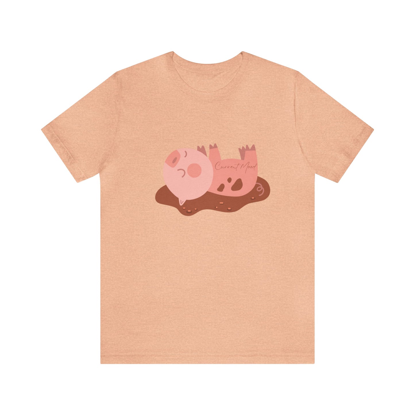 Current Mood Pig In Mud Unisex Jersey Short Sleeve Tee - Witcheasy