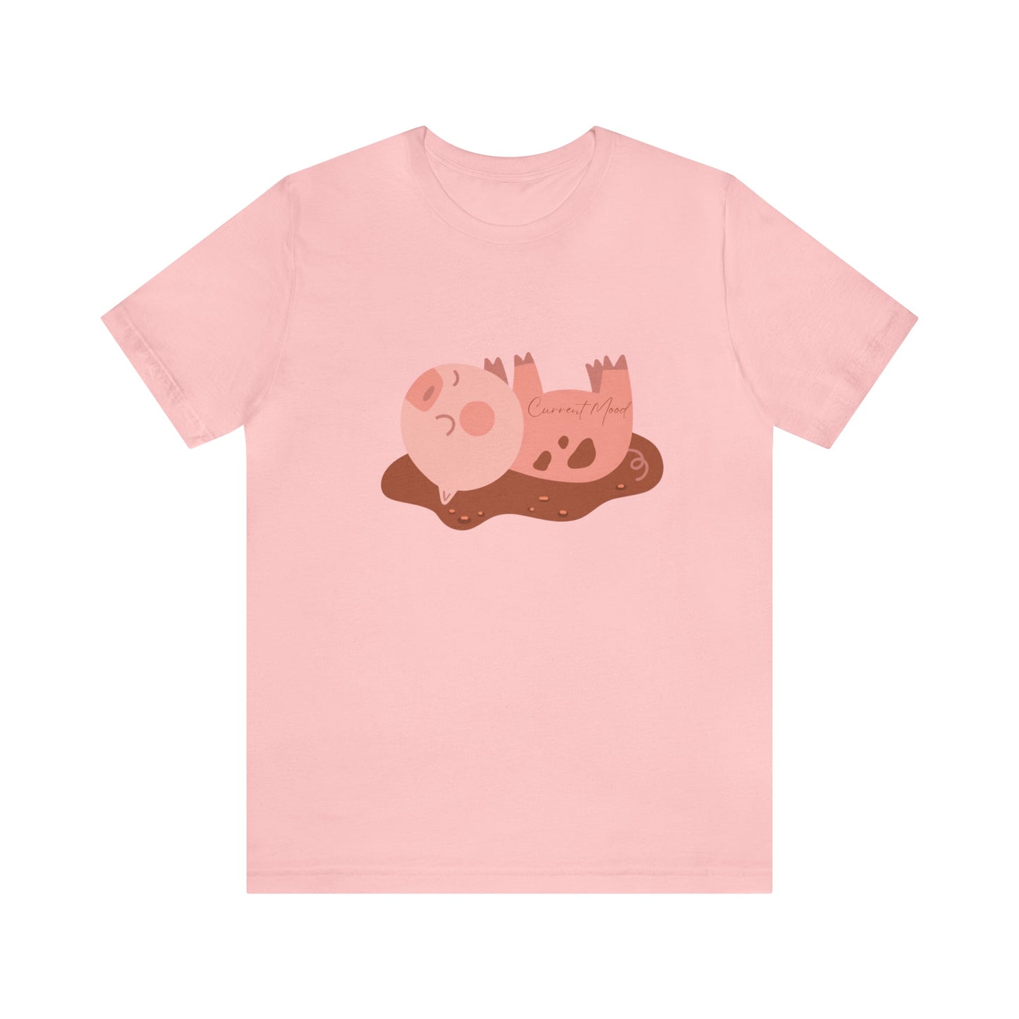 Current Mood Pig In Mud Unisex Jersey Short Sleeve Tee - Witcheasy