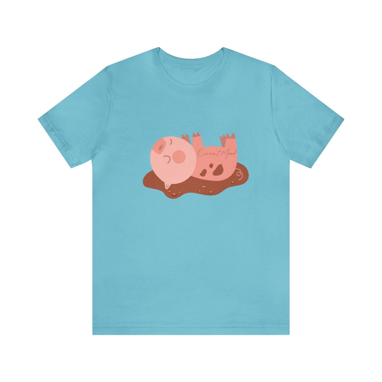 Current Mood Pig In Mud Unisex Jersey Short Sleeve Tee - Witcheasy