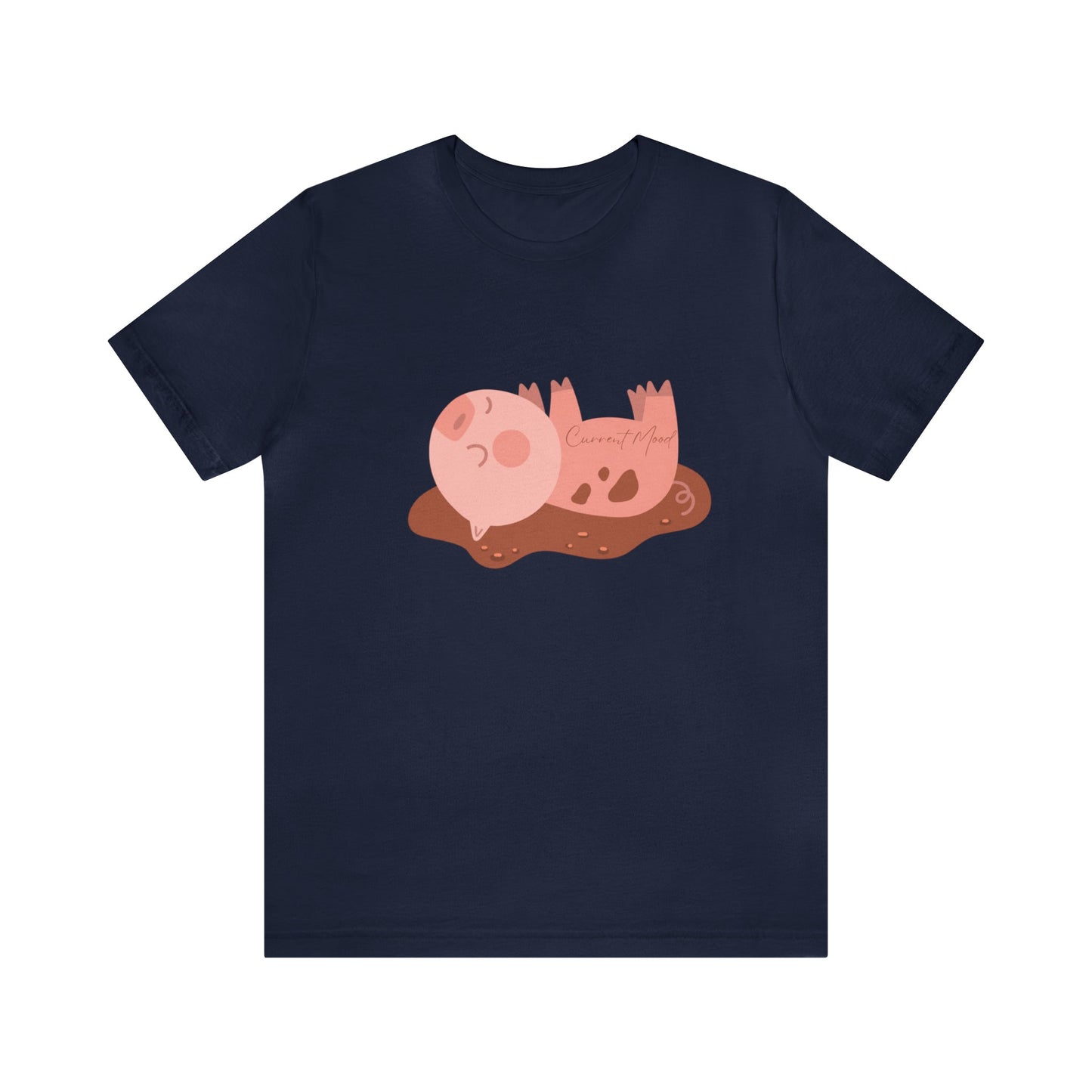 Current Mood Pig In Mud Unisex Jersey Short Sleeve Tee - Witcheasy