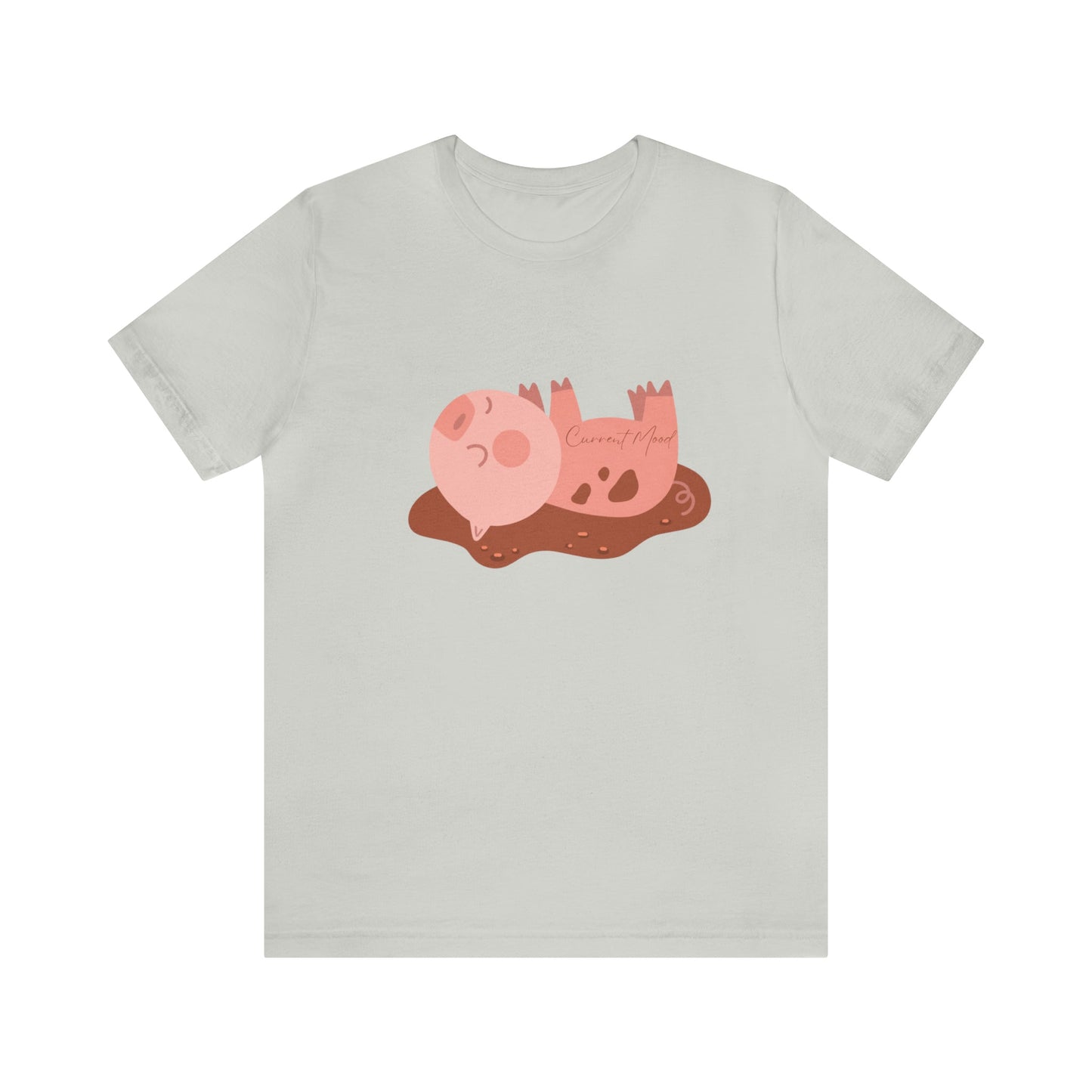 Current Mood Pig In Mud Unisex Jersey Short Sleeve Tee - Witcheasy