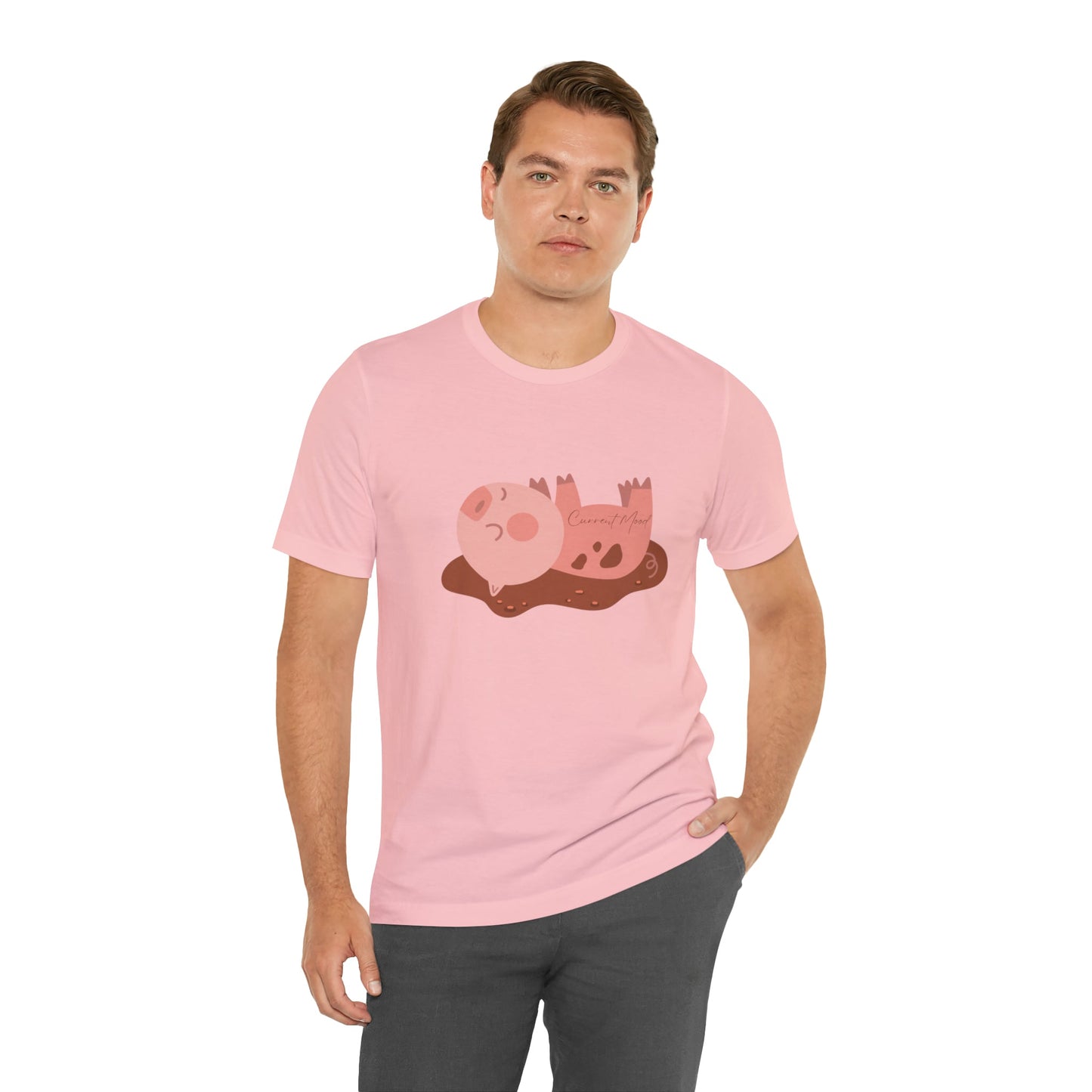 Current Mood Pig In Mud Unisex Jersey Short Sleeve Tee - Witcheasy
