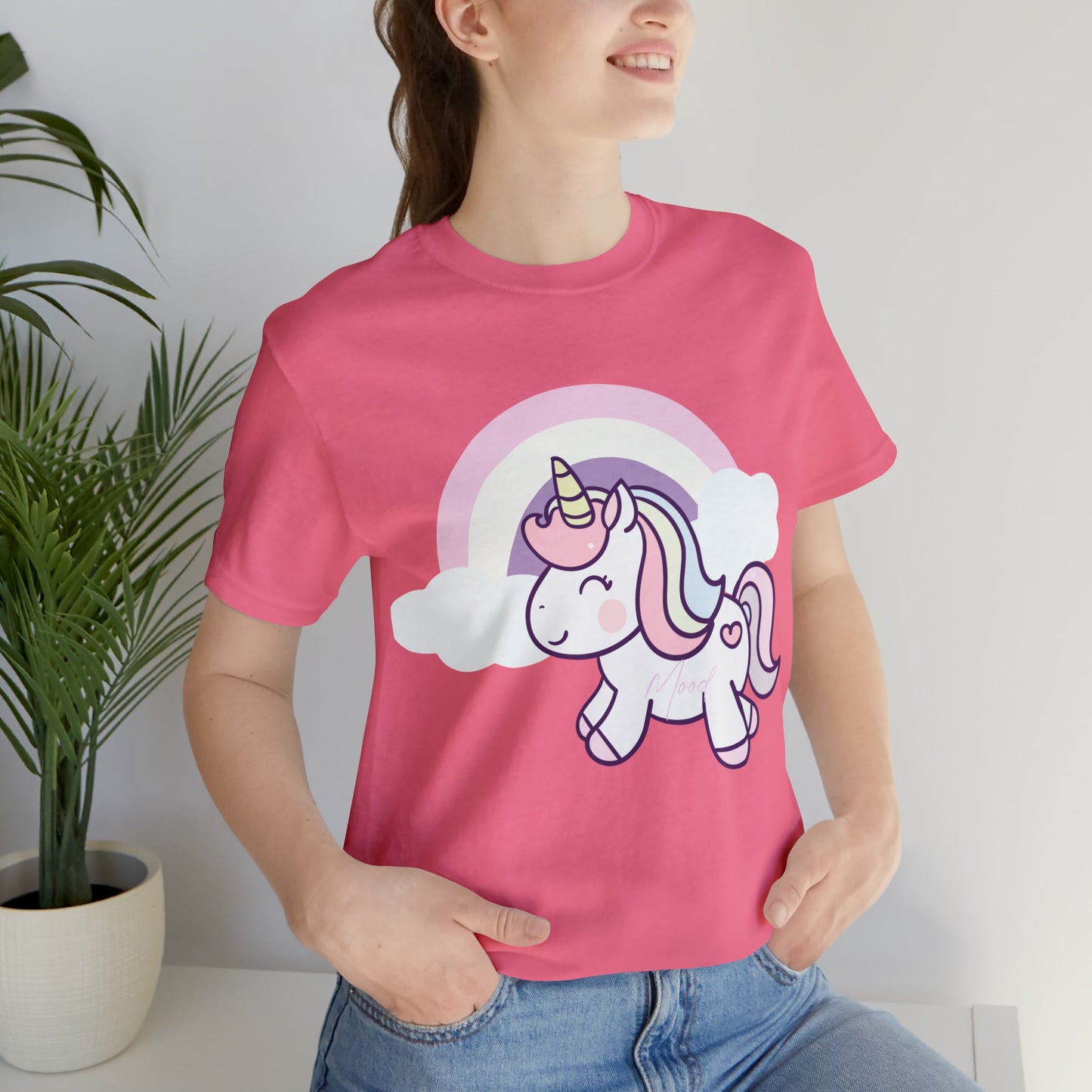 Current Mood Rainbows & Unicorn Unisex Jersey Short Sleeve Tee - Witcheasy