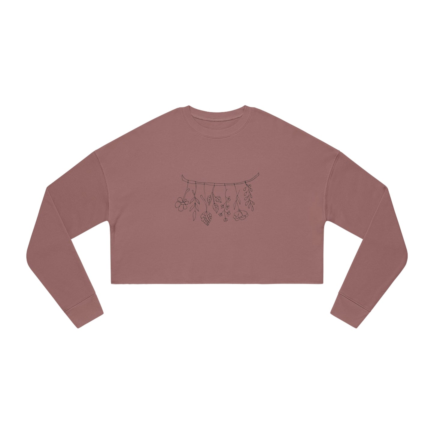 Drying Herbs Women's Cropped Sweatshirt - Witcheasy