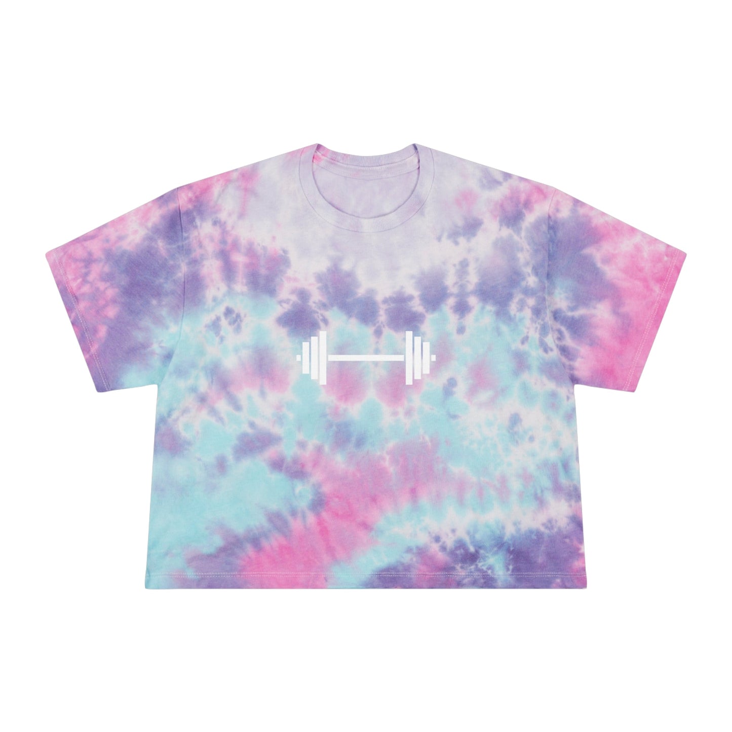 Dumbbell Tie-Dye Crop Tee - Witcheasy