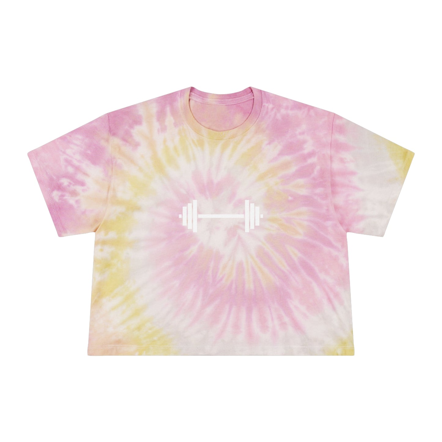 Dumbbell Tie-Dye Crop Tee - Witcheasy