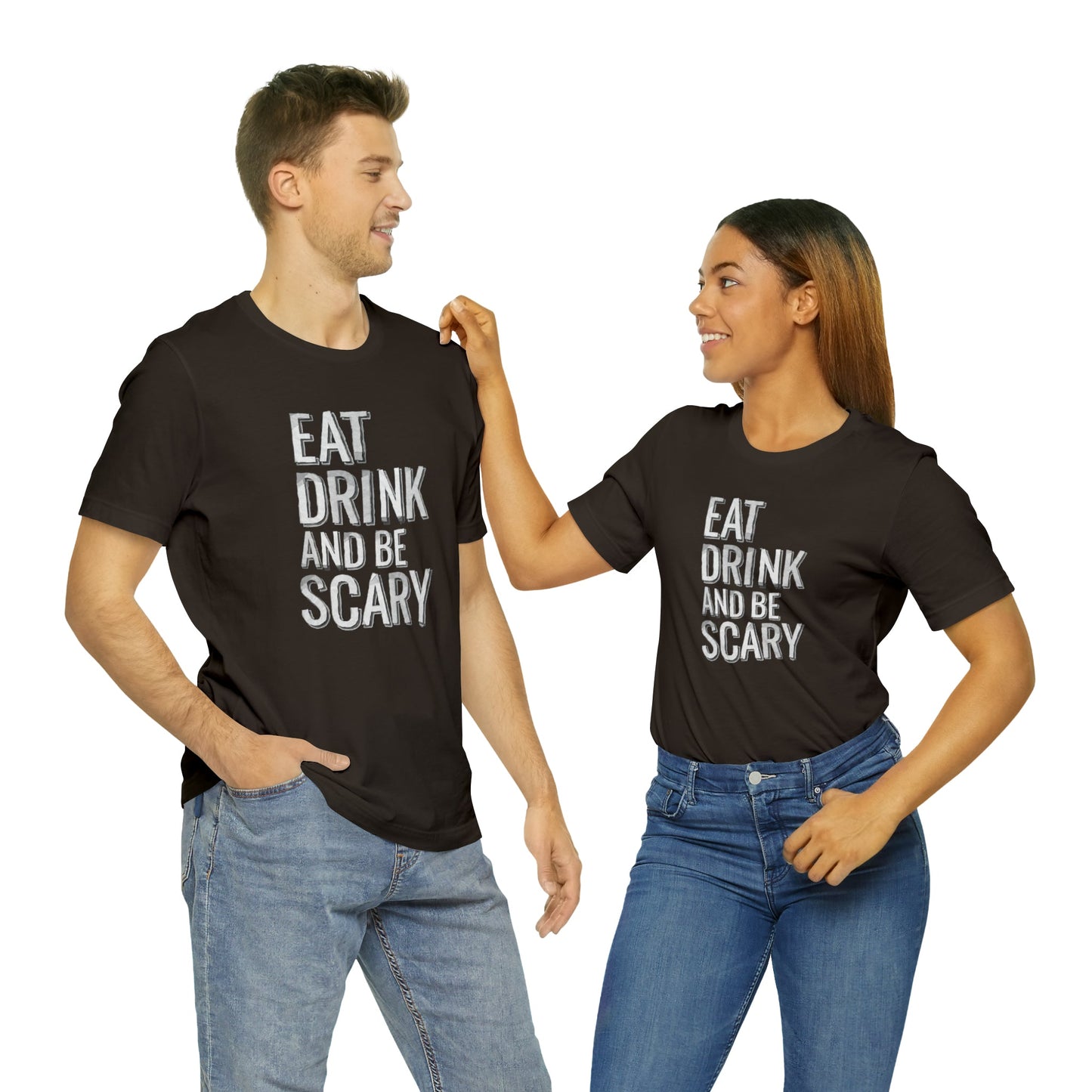 Eat, Drink and be Scary Unisex Jersey Short Sleeve Tee - Witcheasy