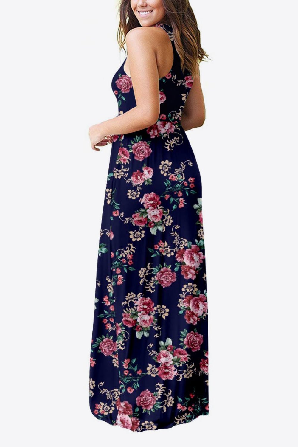 Empire Waist Sleeveless Dress with Pockets - Witcheasy