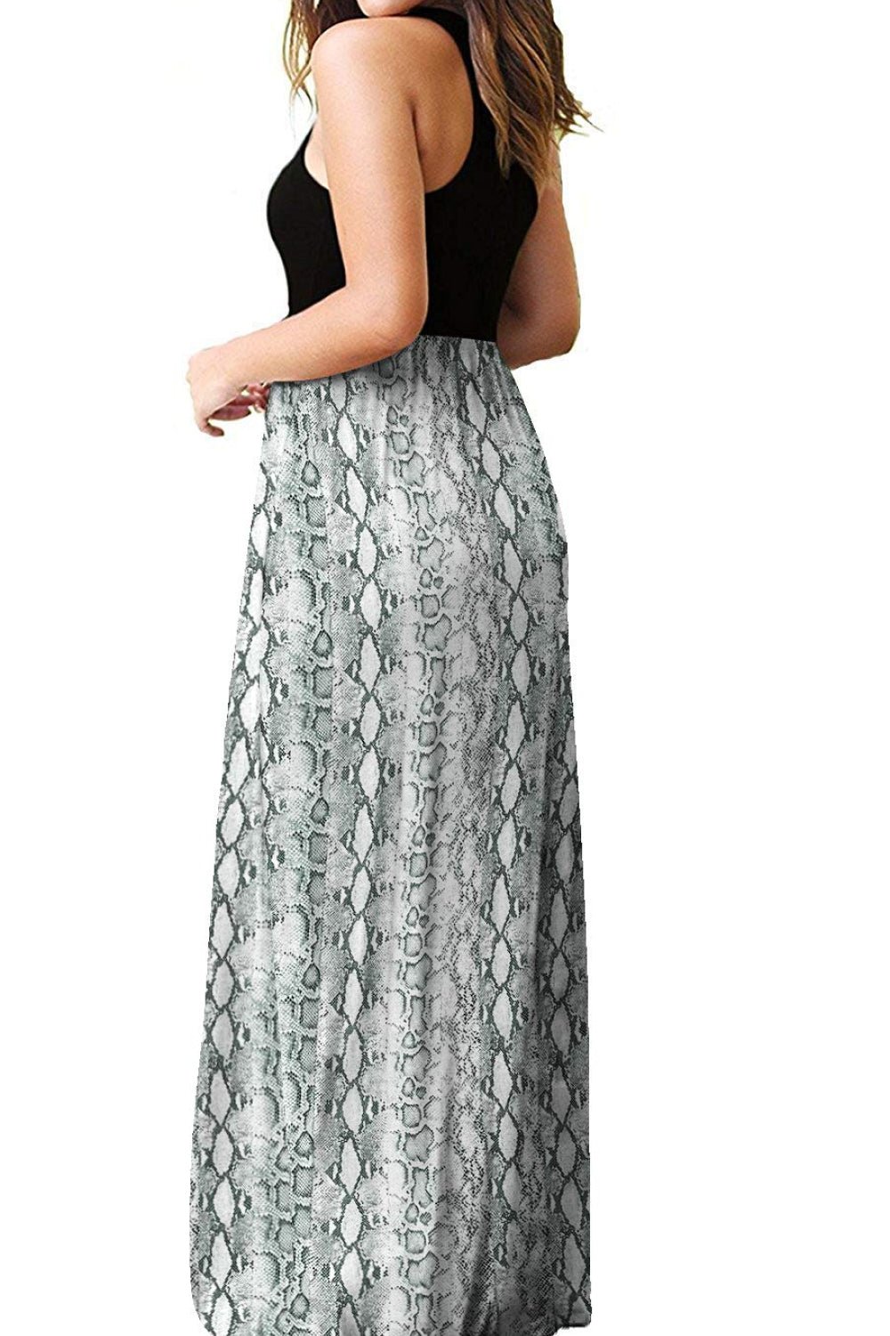 Empire Waist Sleeveless Dress with Pockets - Witcheasy