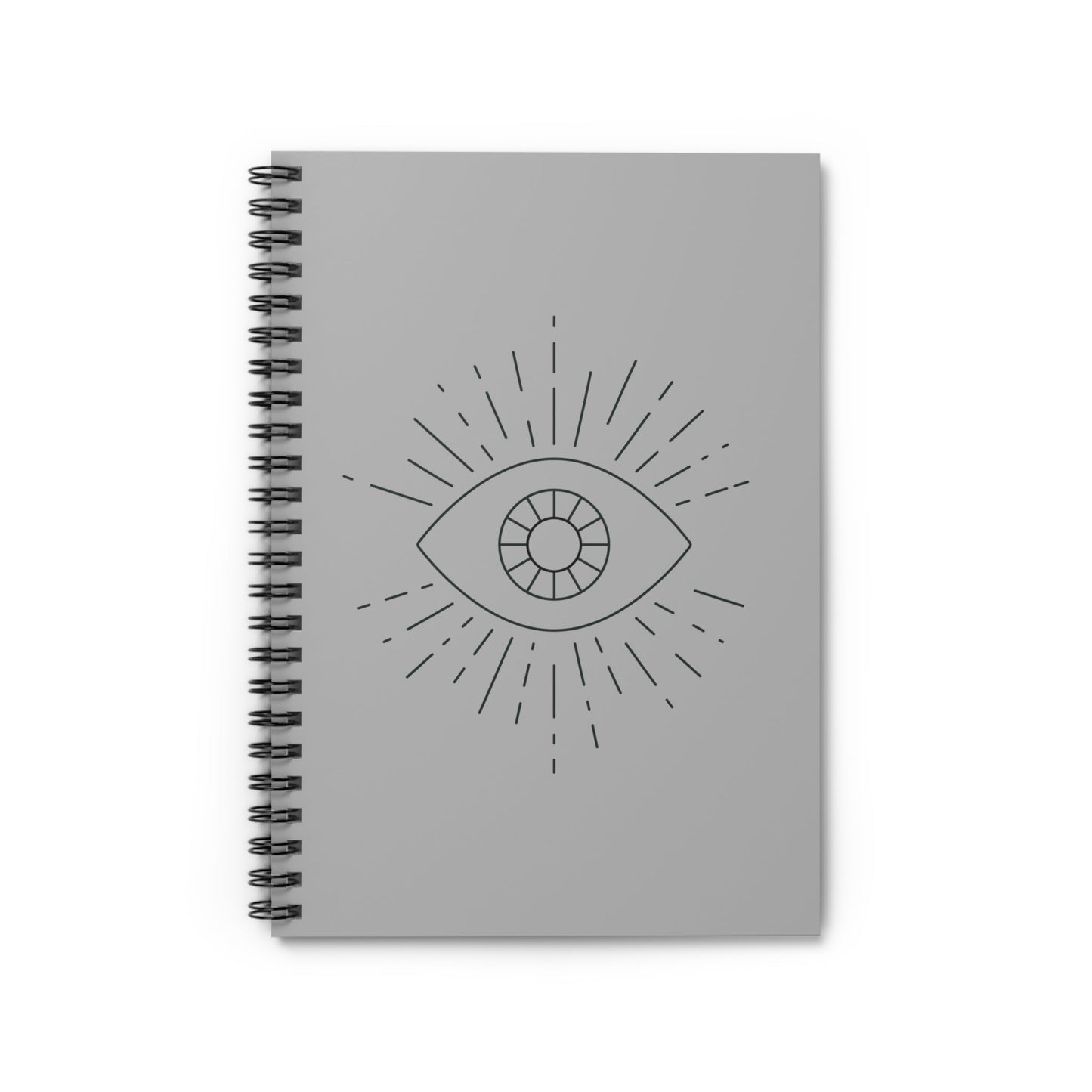 Evil Eye Black - Spiral Notebook - Ruled Line - Witcheasy