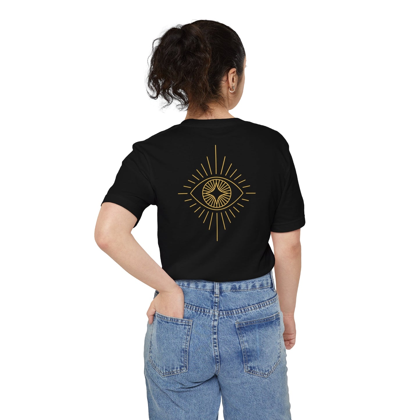 Evil Eye Gold Pocket Tee - Witcheasy
