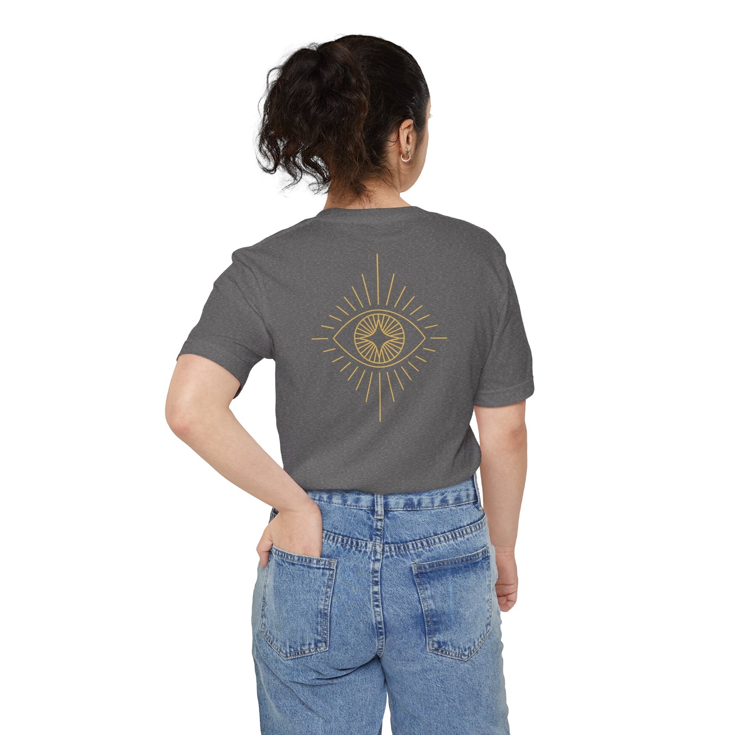 Evil Eye Gold Pocket Tee - Witcheasy