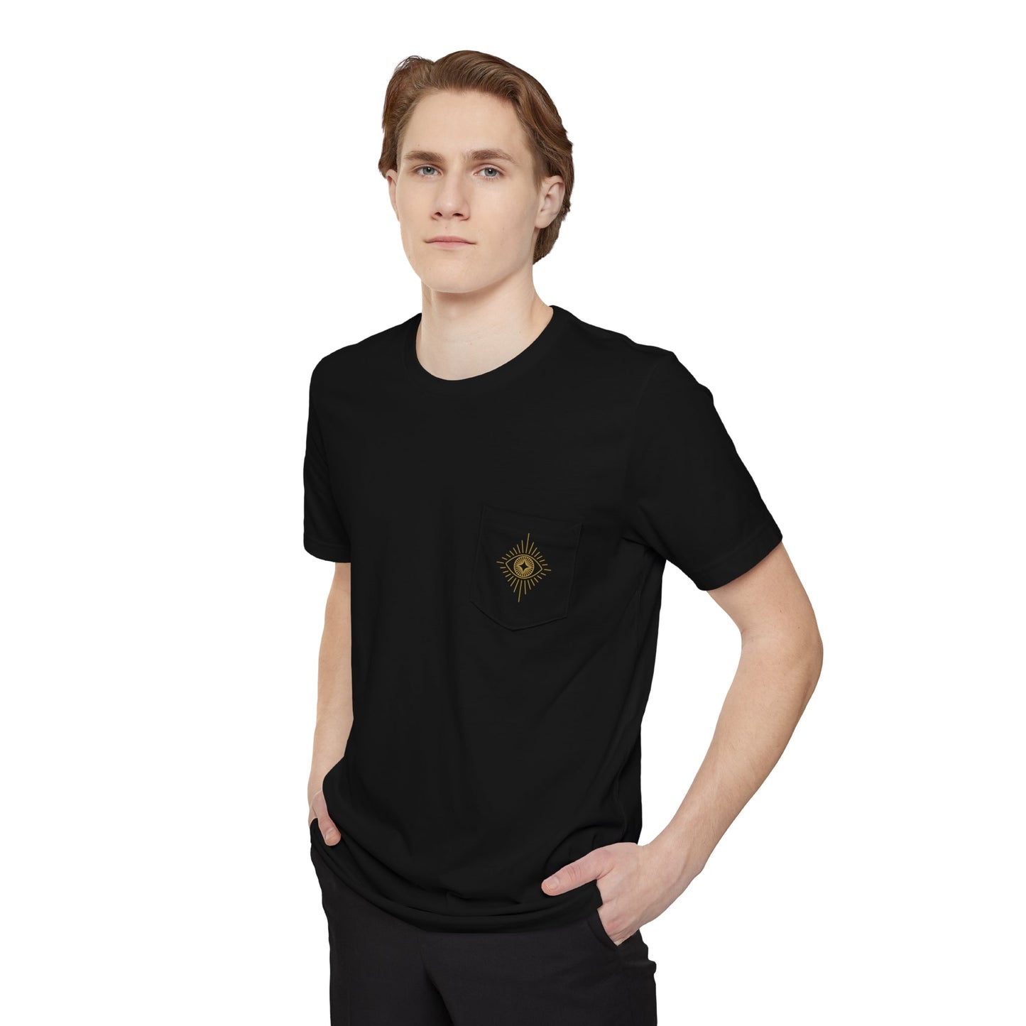 Evil Eye Gold Pocket Tee - Witcheasy