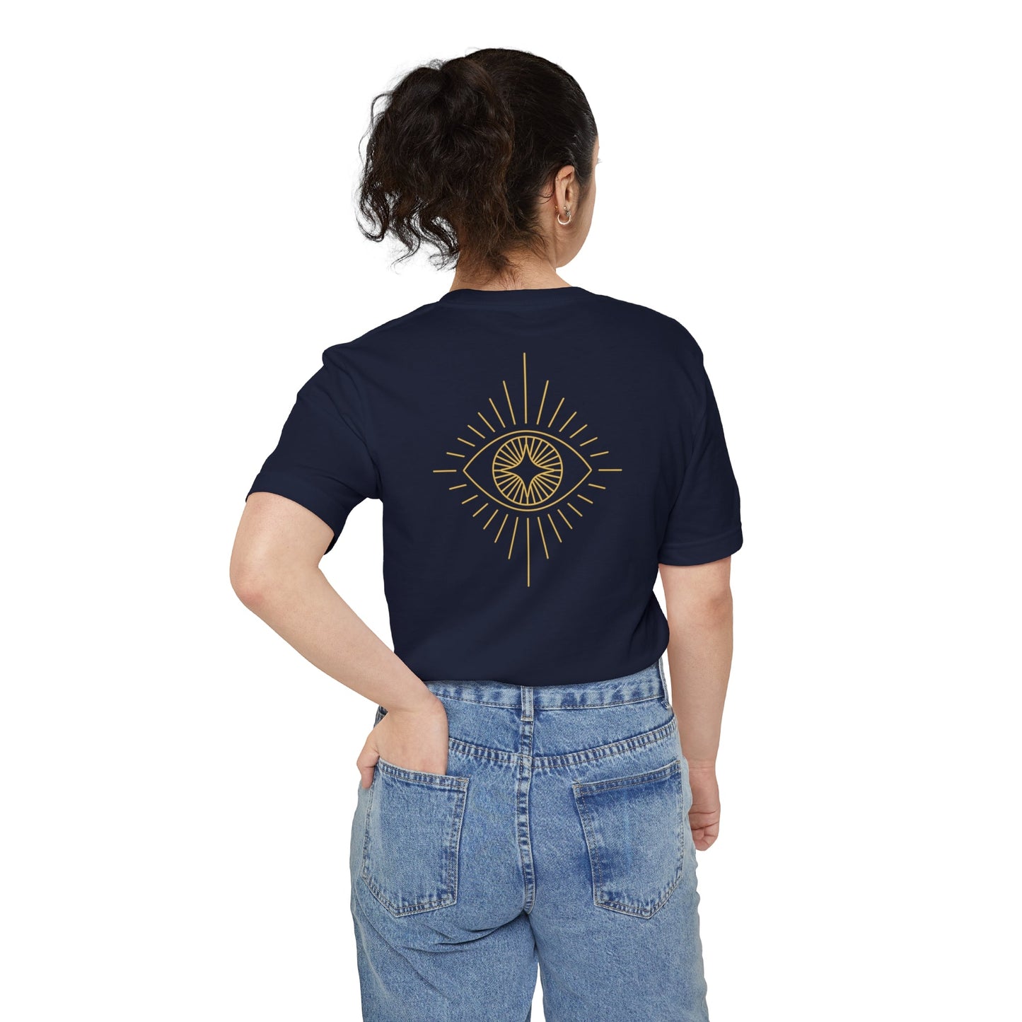 Evil Eye Gold Pocket Tee - Witcheasy
