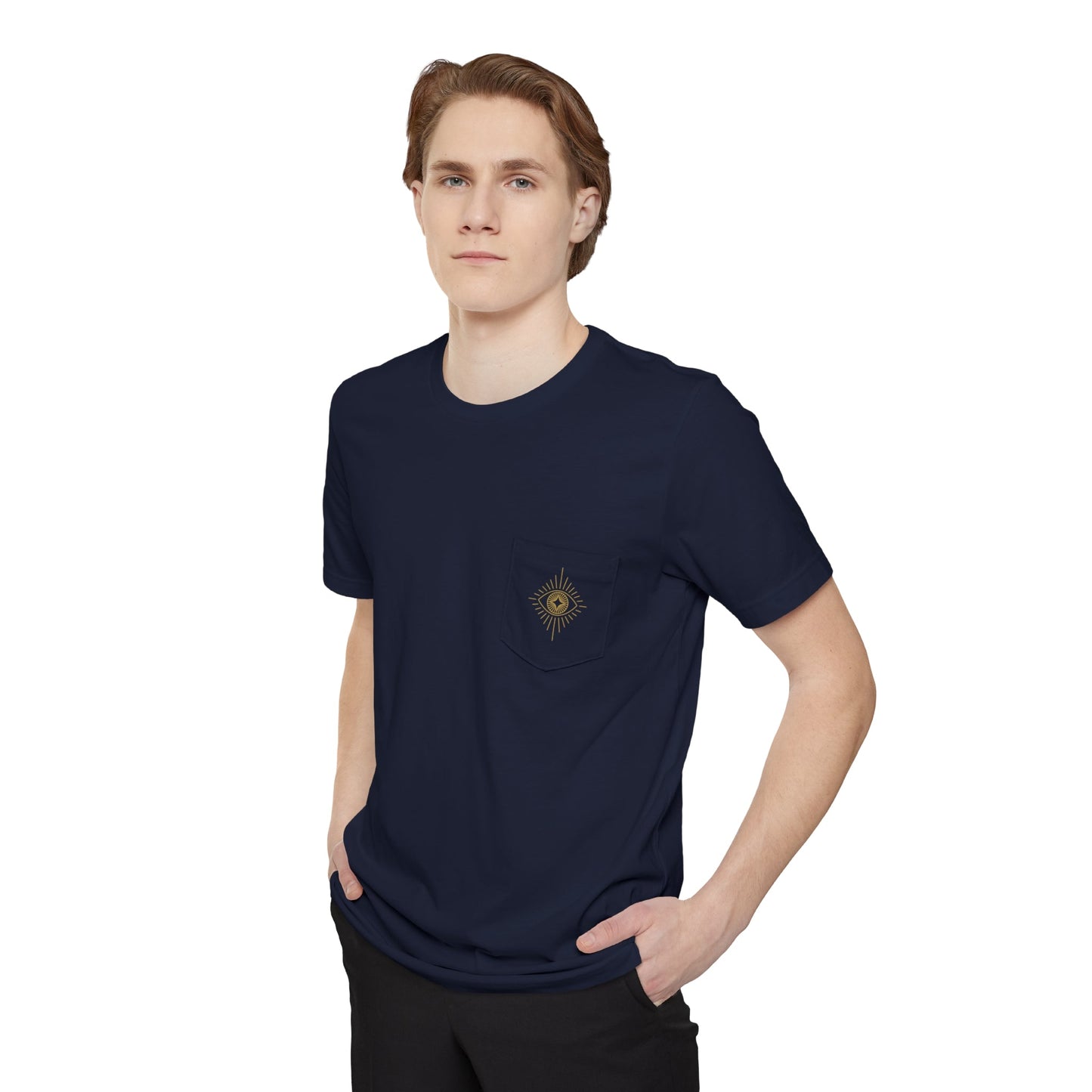 Evil Eye Gold Pocket Tee - Witcheasy