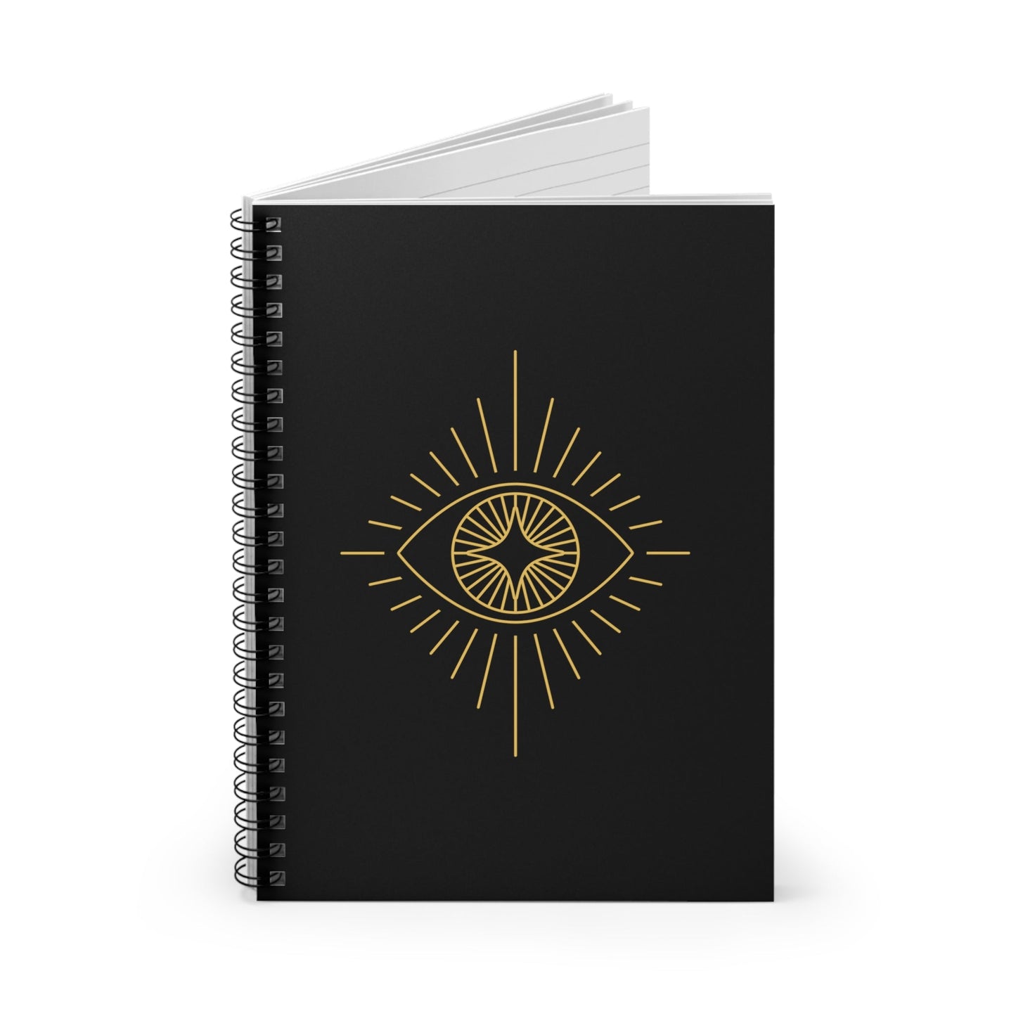 Evil Eye Gold - Spiral Notebook - Ruled Line - Witcheasy