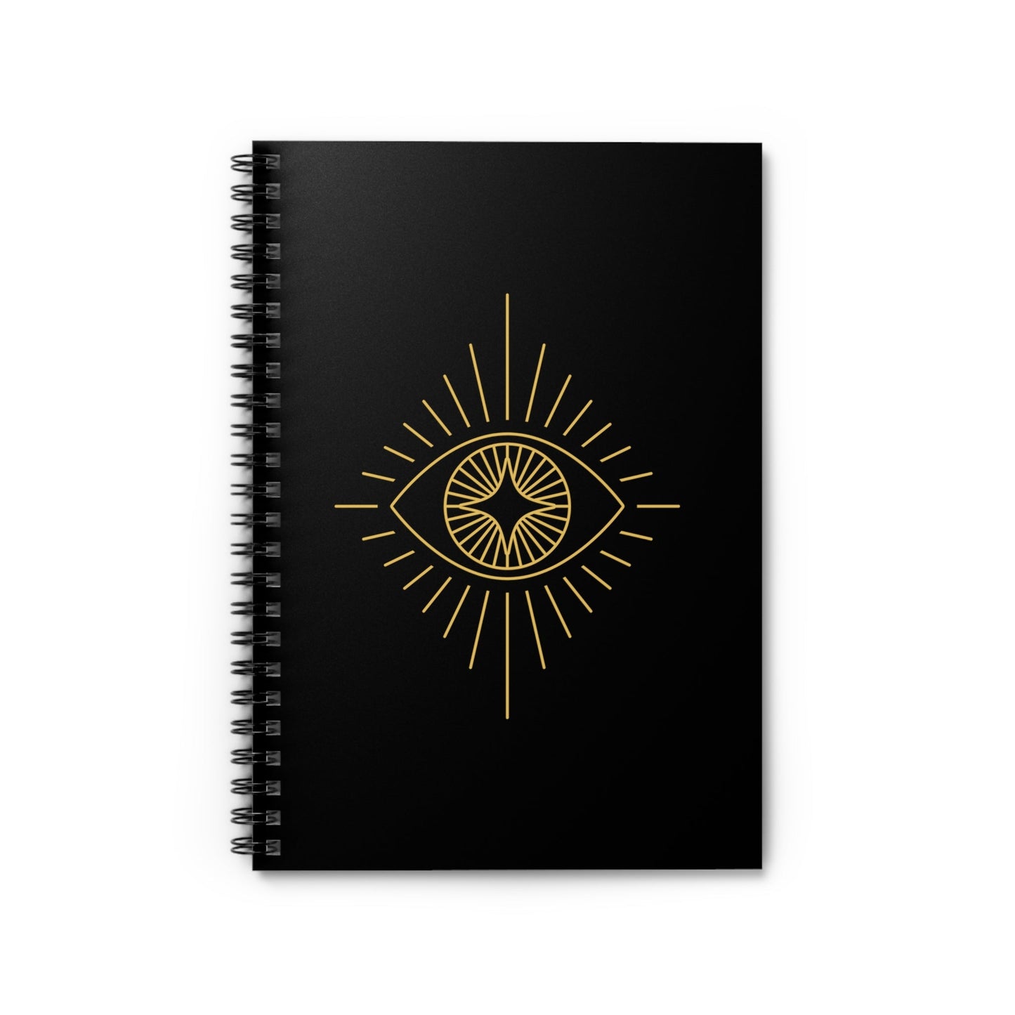 Evil Eye Gold - Spiral Notebook - Ruled Line - Witcheasy