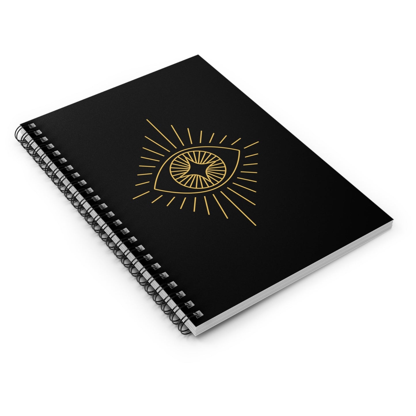 Evil Eye Gold - Spiral Notebook - Ruled Line - Witcheasy
