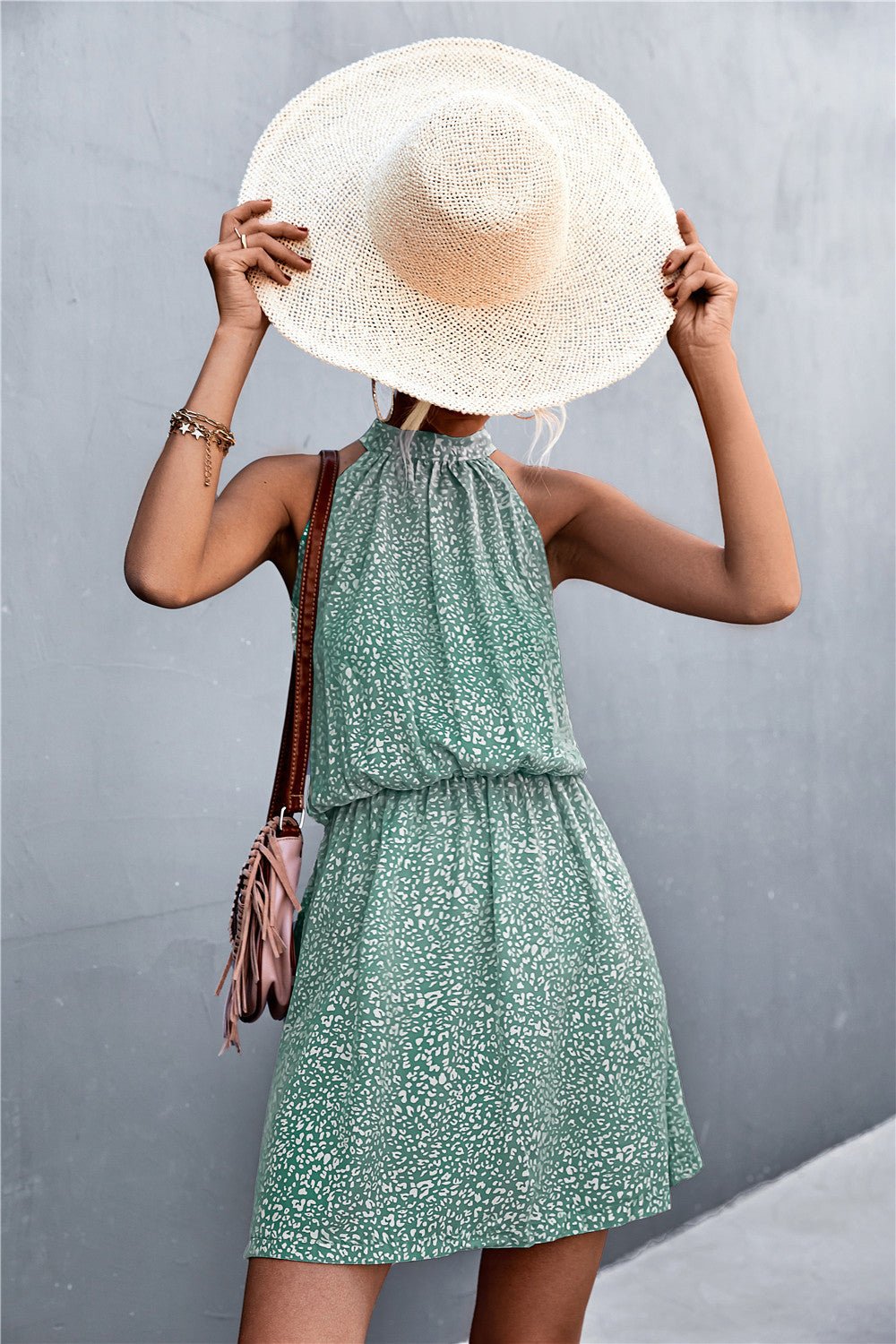 Floral Tied Sleeveless Mini Dress - Witcheasy