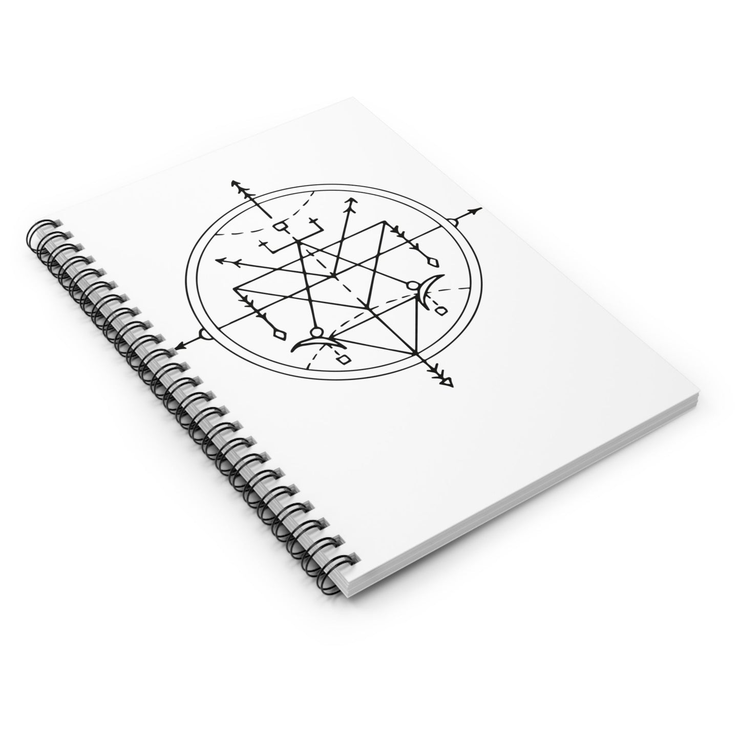 Geo Compass - Spiral Notebook - Ruled Line - Witcheasy