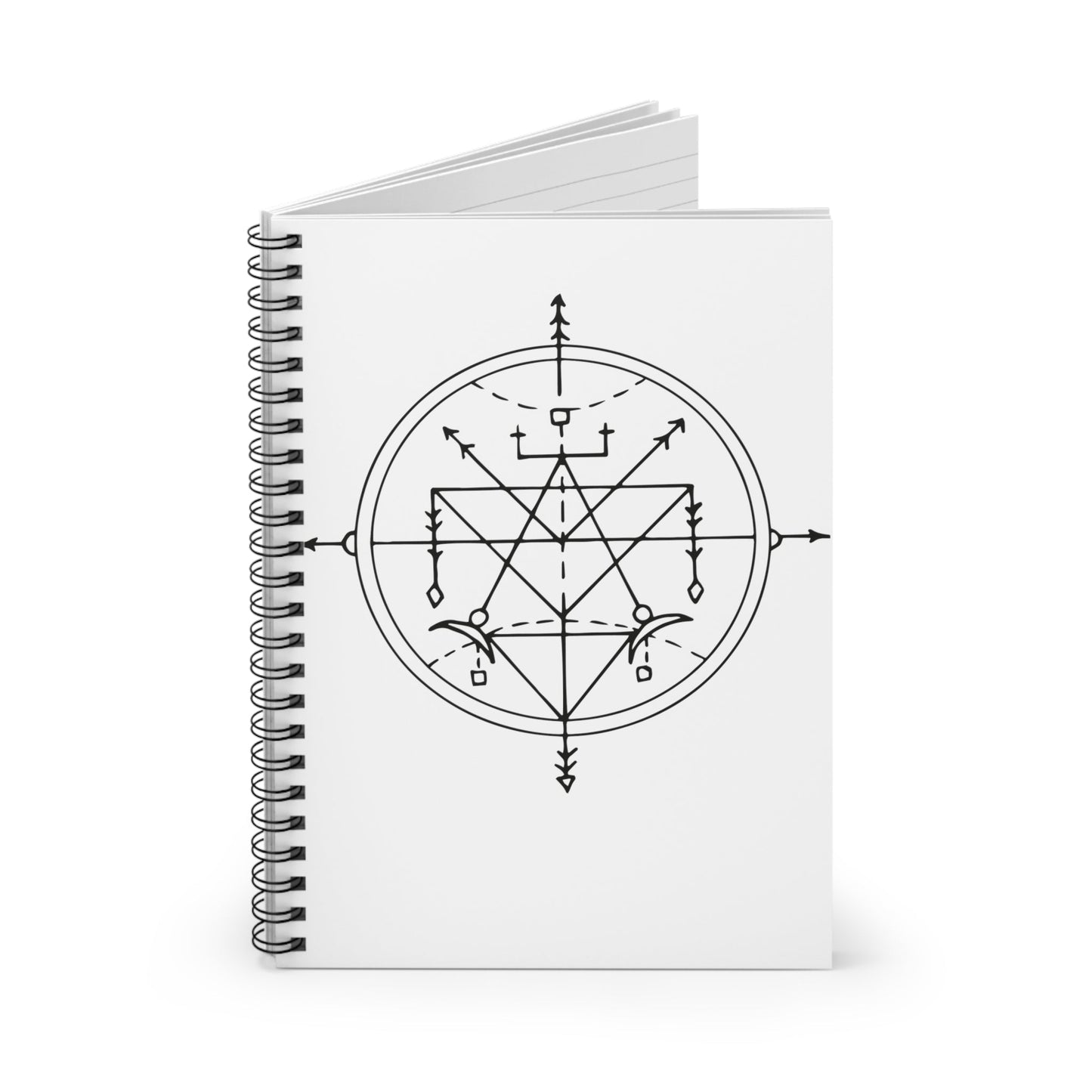 Geo Compass - Spiral Notebook - Ruled Line - Witcheasy