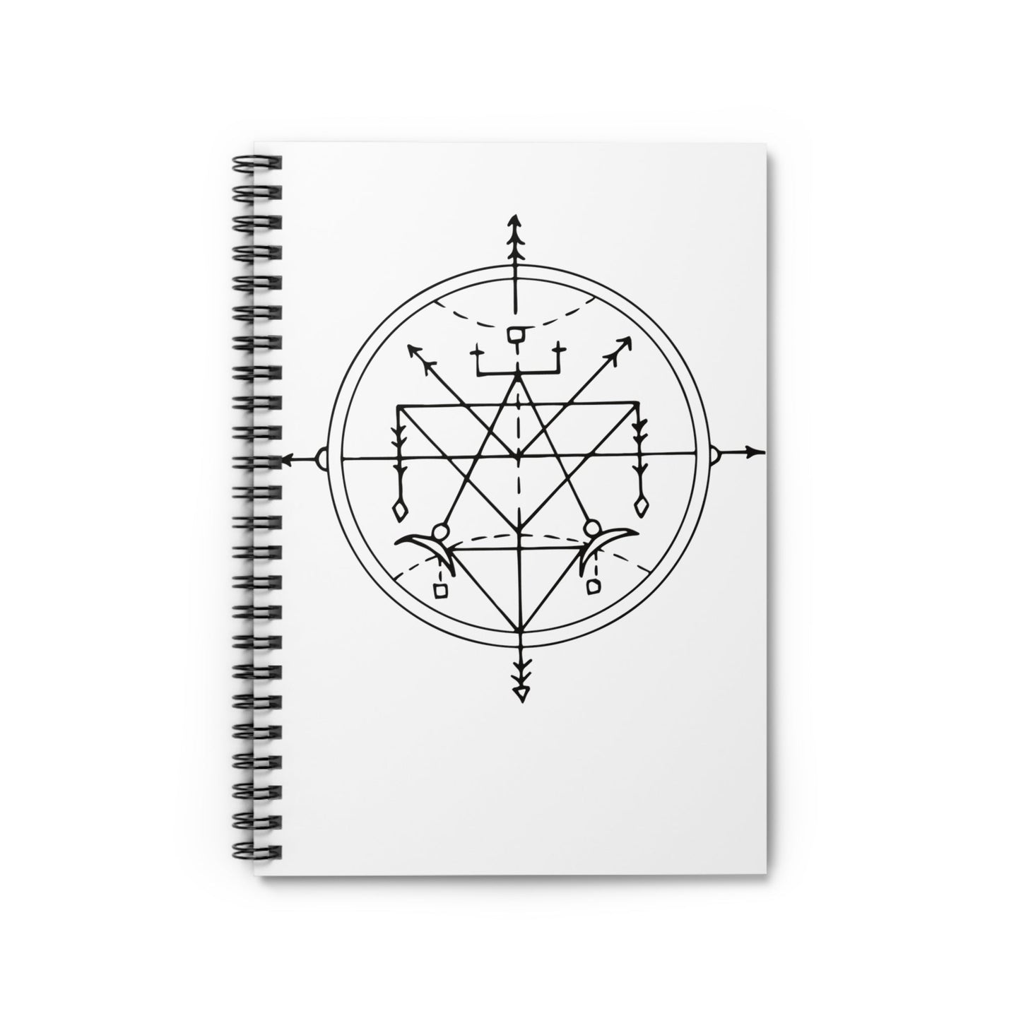 Geo Compass - Spiral Notebook - Ruled Line - Witcheasy