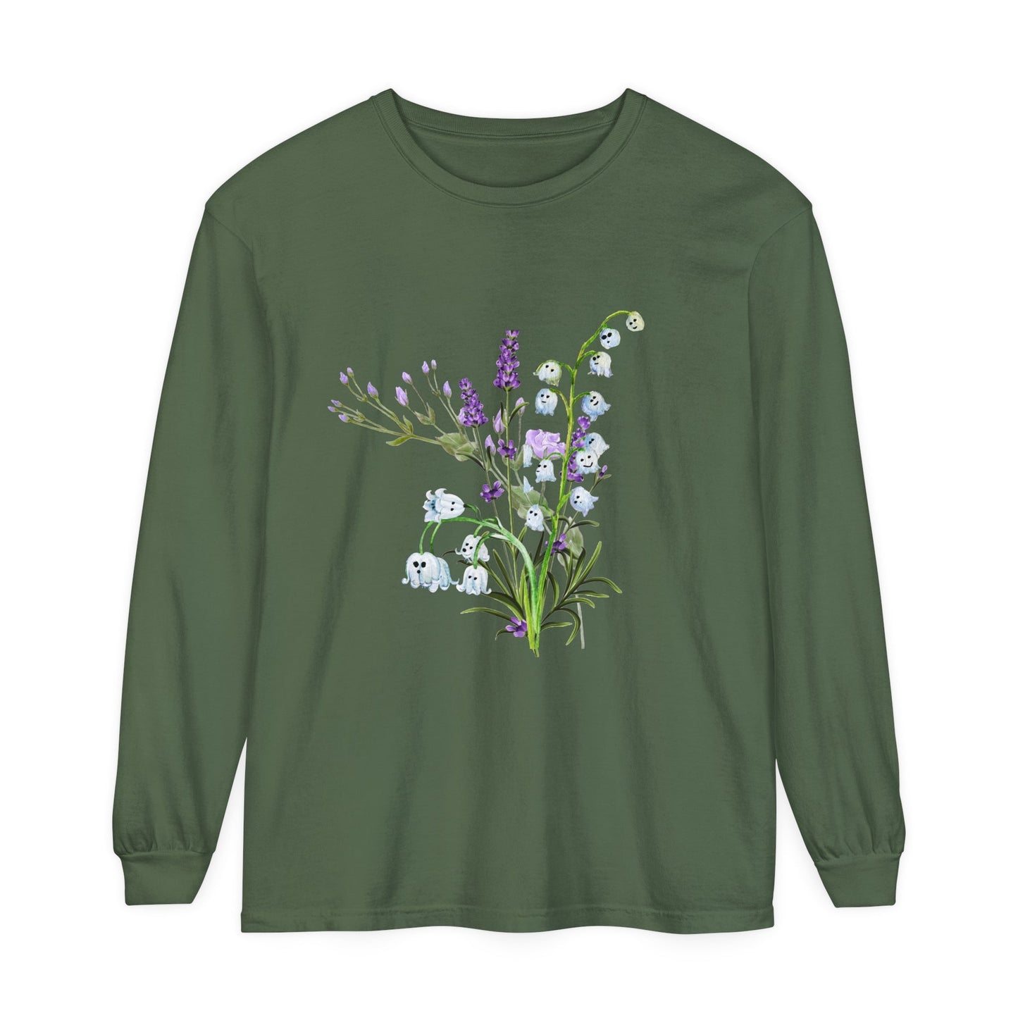 Ghost Lily of the Valley Unisex Long Sleeve T-Shirt - Witcheasy