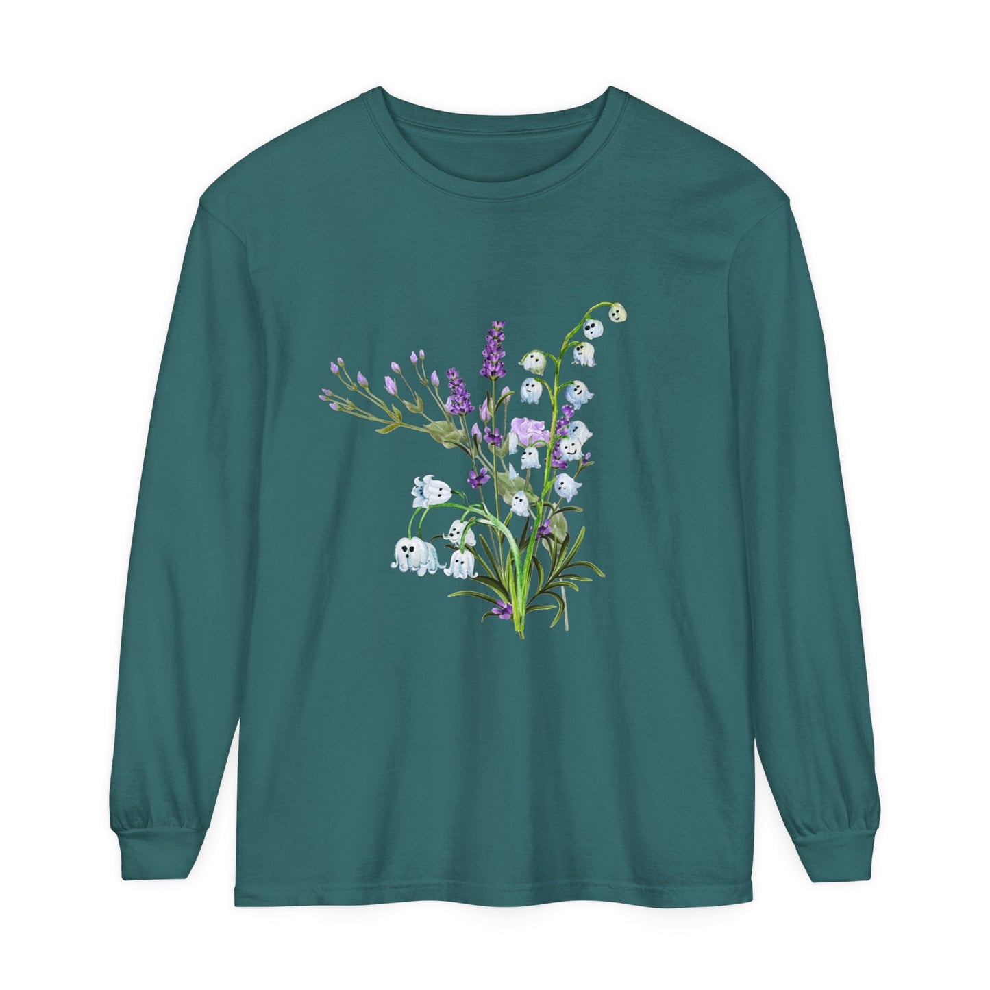 Ghost Lily of the Valley Unisex Long Sleeve T-Shirt - Witcheasy