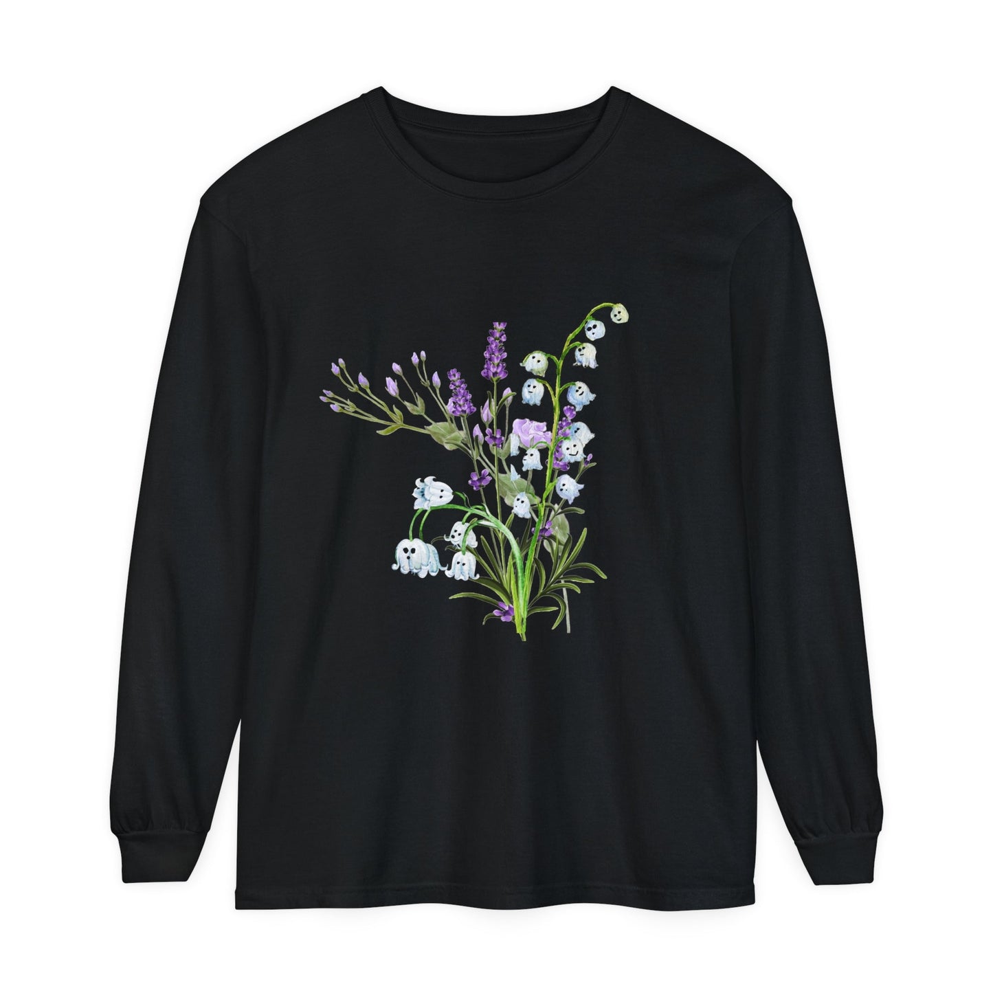 Ghost Lily of the Valley Unisex Long Sleeve T-Shirt - Witcheasy