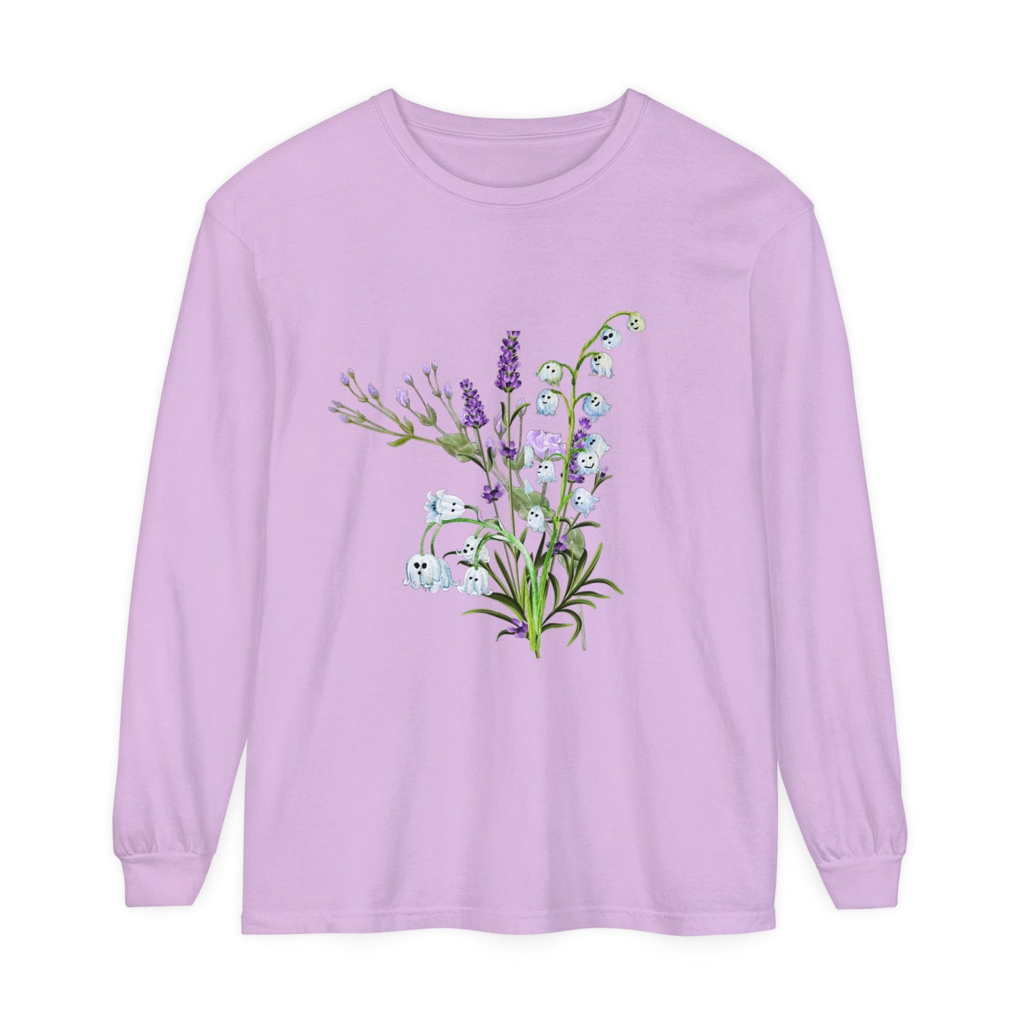 Ghost Lily of the Valley Unisex Long Sleeve T-Shirt - Witcheasy